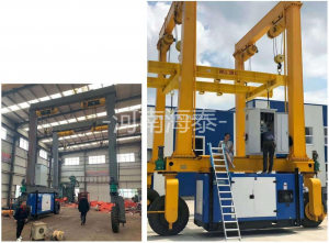 羅馬尼亞-電動輪胎葫蘆門機-MHLT40t-5.5m